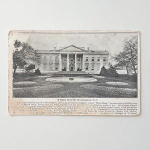 Vintage Postcard Washington DC White House Posted 1909